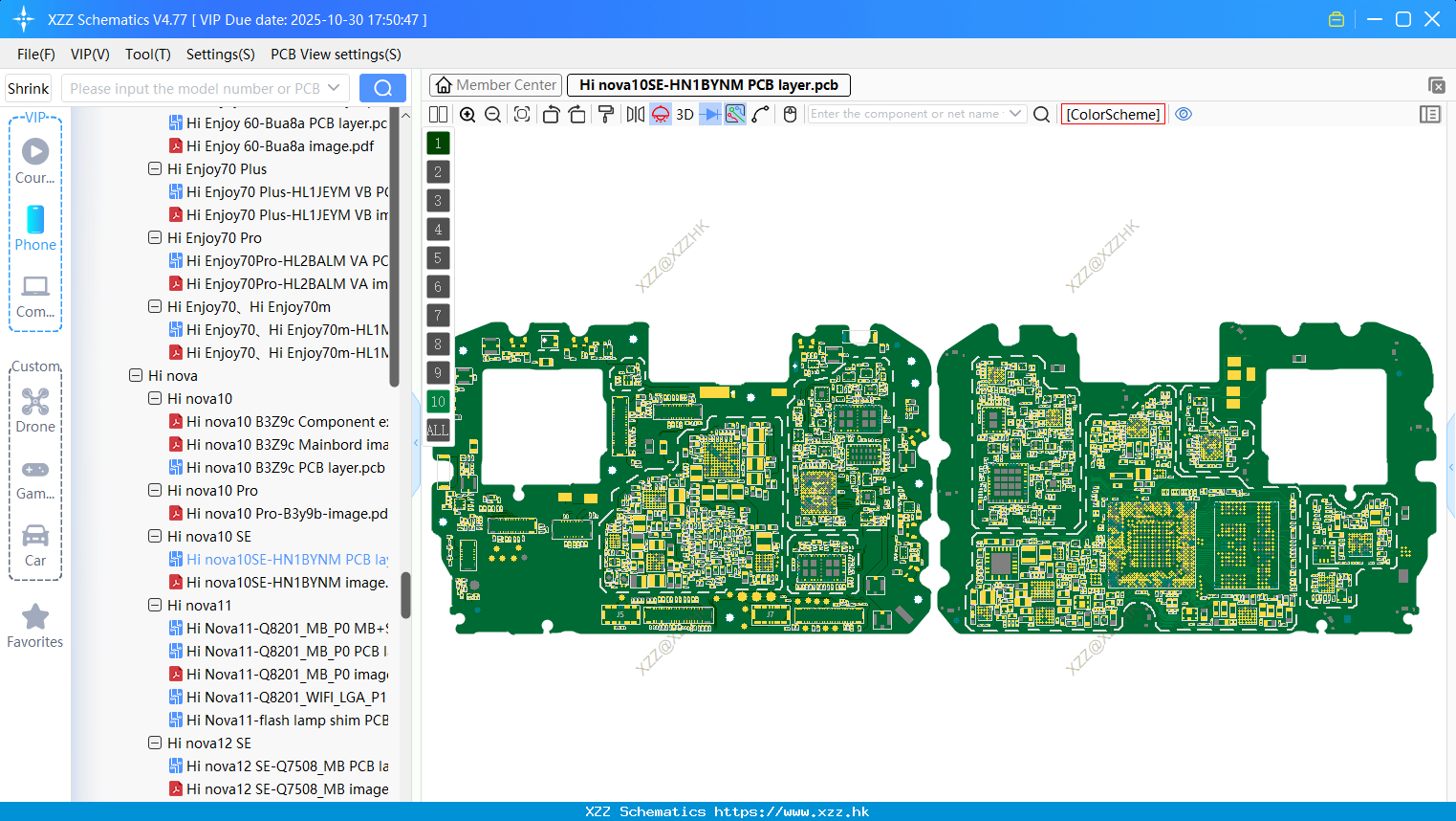 Huawei Hi Nova10SE-HN1BYNM PCB Layer